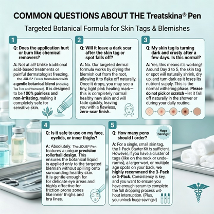 Treatskina®🛍️𝟕-𝐃𝒂𝘆 𝐒𝗸𝐢𝐧 𝐓𝒂𝗴 & 𝐒𝐩𝙤𝐭 𝐄𝐫𝒂𝐬𝙚𝐫 Painless & Scar-Free Advanced Imperfection Removal Rollerball Pen