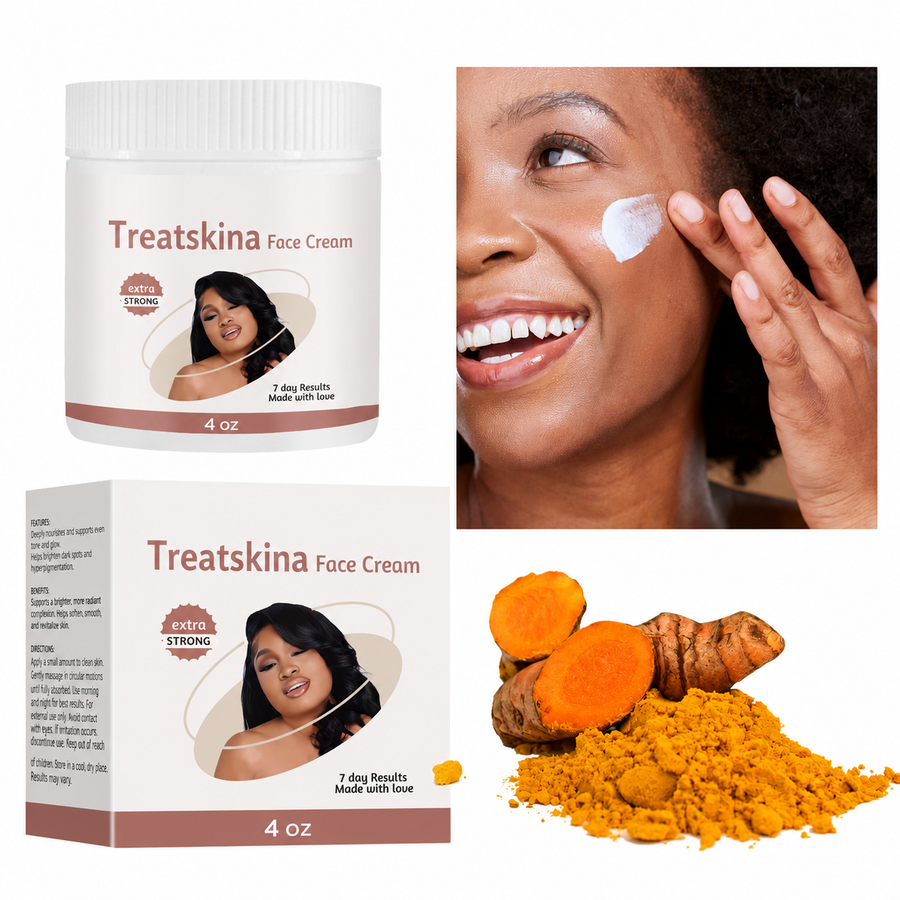 Treatskina Face Cream - Natural Skincare for Radiant Skin, Moisturizing and Nourishing Formula, Ideal for Daily Use 4oz