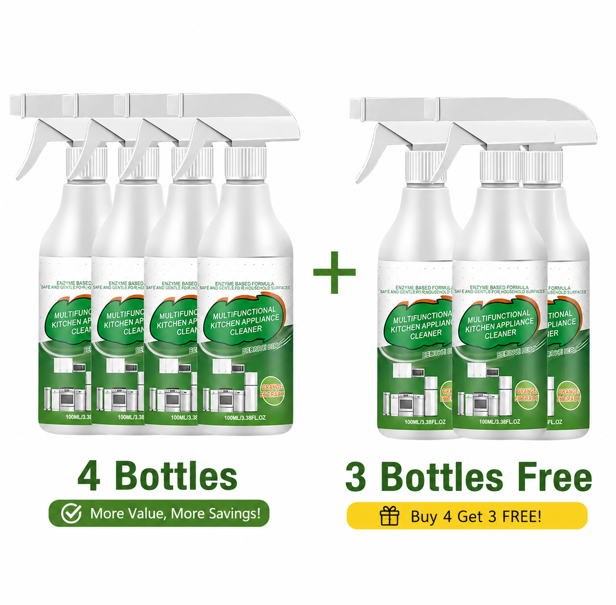 Treatskina | Deep-Clean Kitchen Enzyme Cleaner – Removes Stubborn Grease & Keeps Your Kitchen Fresh