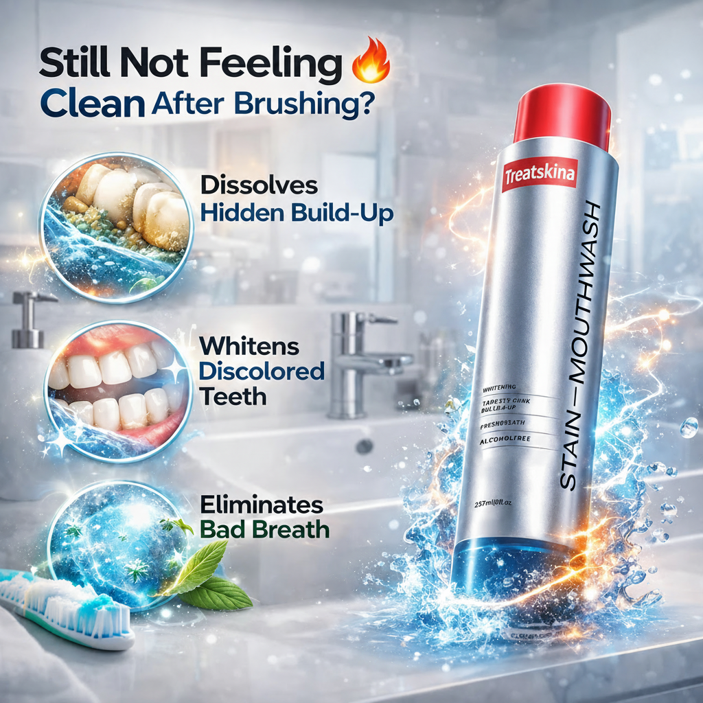 ✨ Treatskina  Mouthwash｜Not Just Fresher Breath — A Truly Deep Clean Feeling 🦷💜