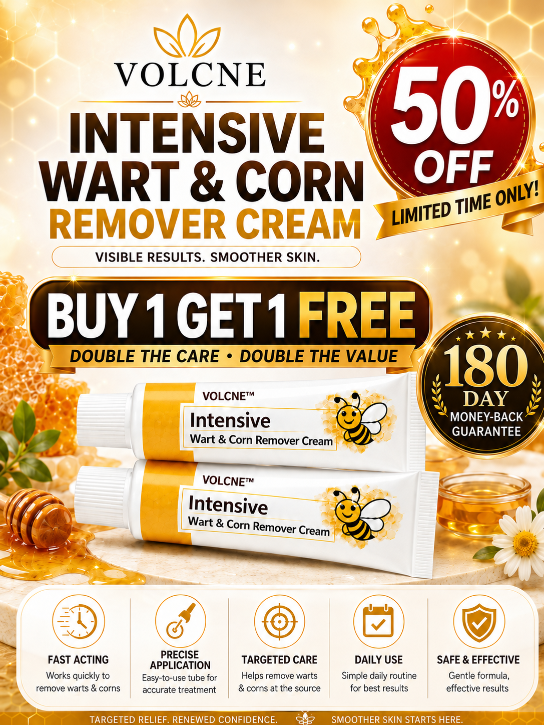 Treatskina™ Intensive Wart & Corn Remover Cream