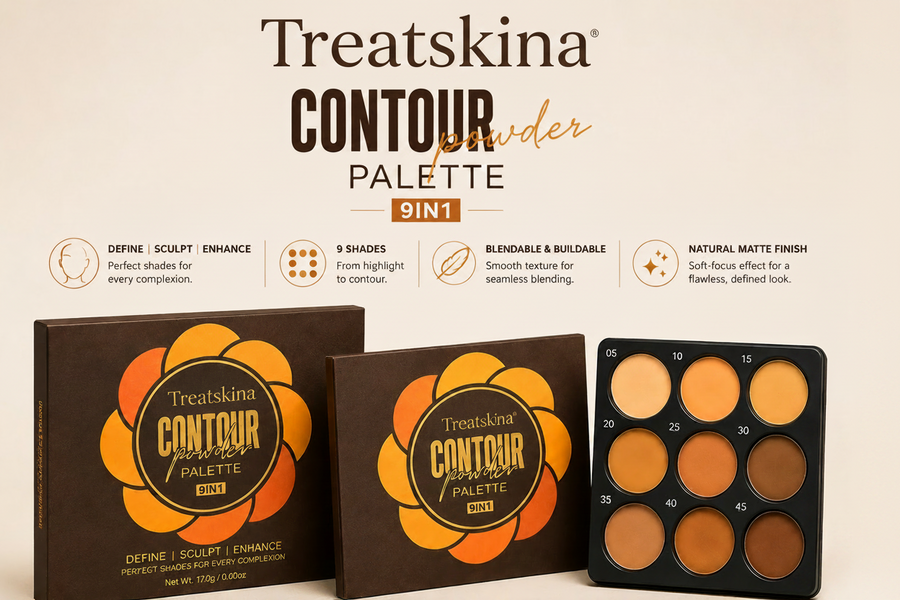 Treatskina 9-Color Foundation & Concealer Palette