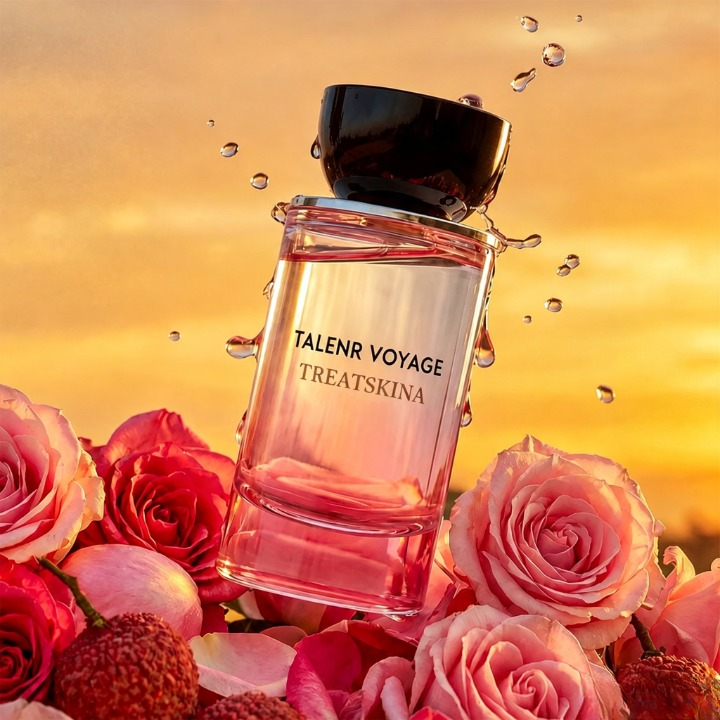 🌹TreatskinaRosey Fruity Floral Extrait Perfume | Long-Lasting Women's Rose Fragrance