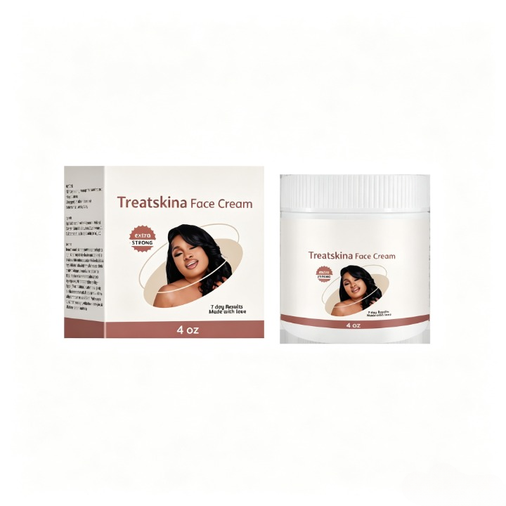 Treatskina Face Cream - Natural Skincare for Radiant Skin, Moisturizing and Nourishing Formula, Ideal for Daily Use 4oz