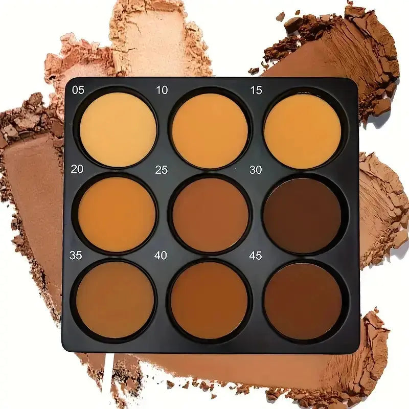 Treatskina 9-Color Foundation & Concealer Palette