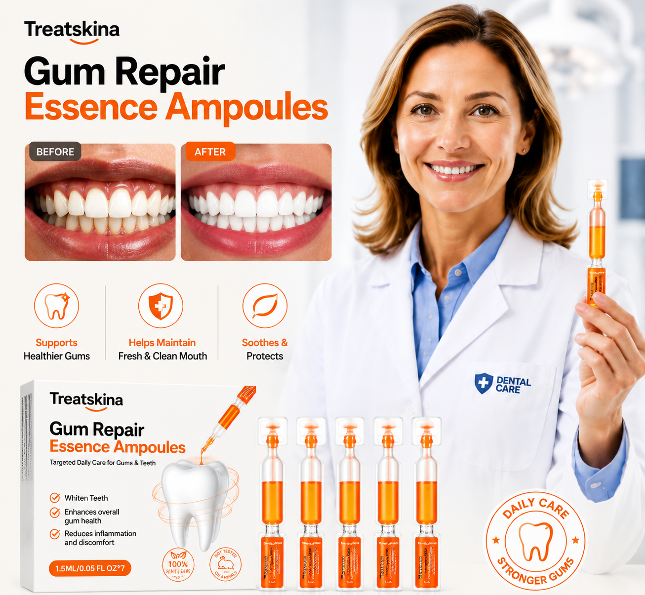 Treatskina Gum Repair Essence Ampoules