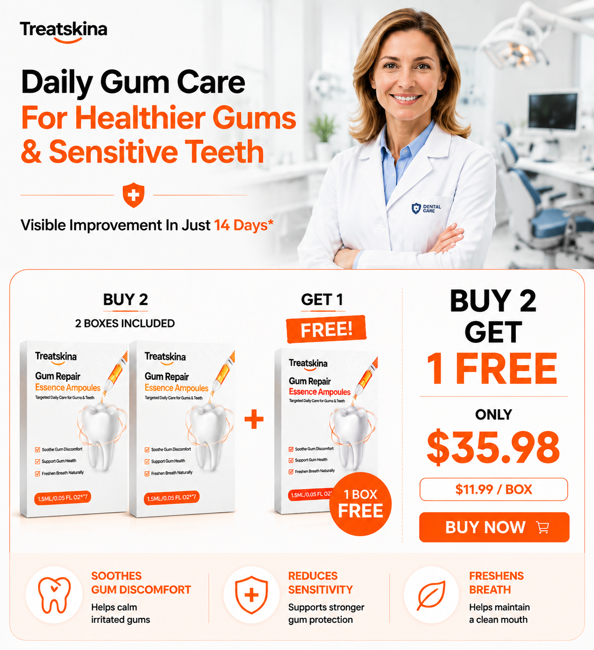 Treatskina Gum Repair Essence Ampoules