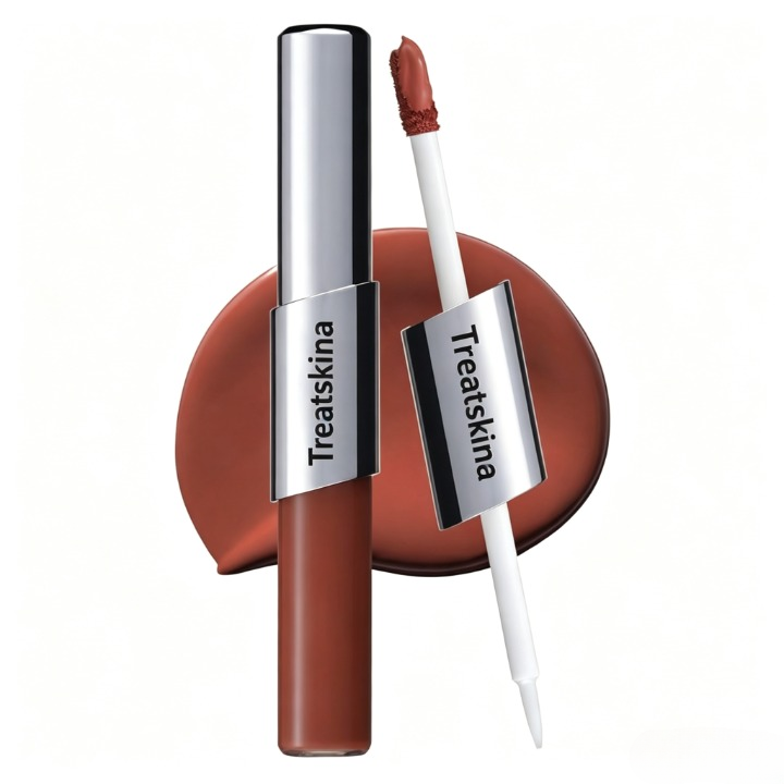 Perfect Twin Lip — Dual-Ended Liquid Lipstick with Velvet Matte Color and Glossy Shine