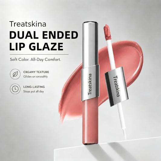 Perfect Twin Lip — Dual-Ended Liquid Lipstick with Velvet Matte Color and Glossy Shine