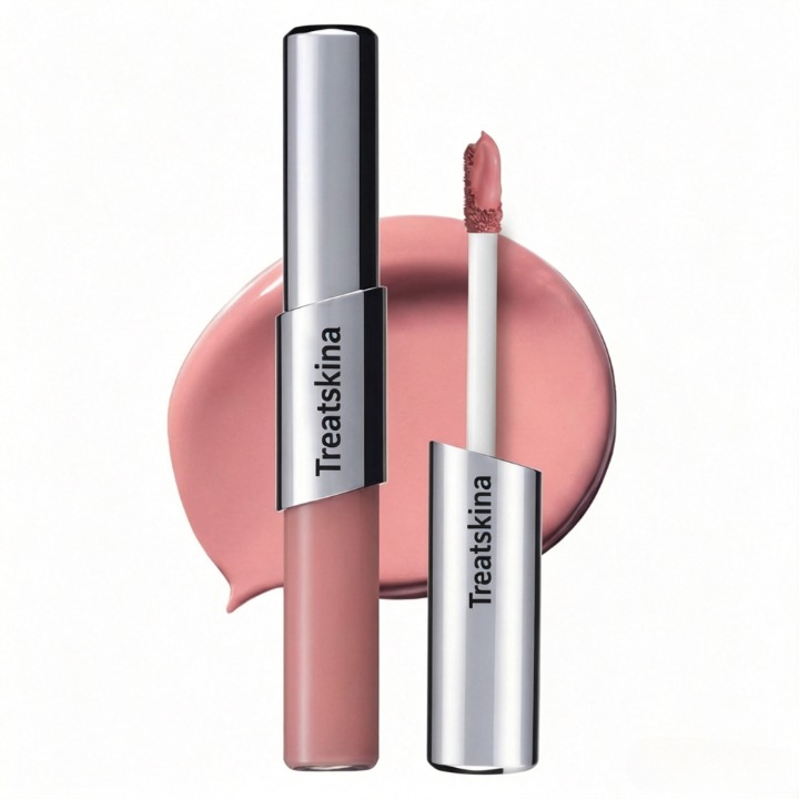 Perfect Twin Lip — Dual-Ended Liquid Lipstick with Velvet Matte Color and Glossy Shine