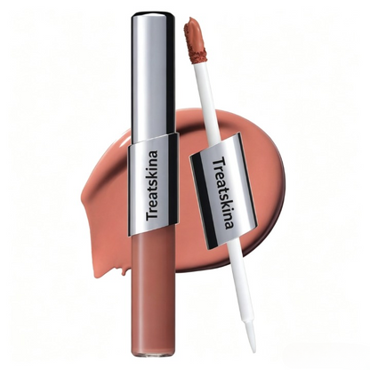 Perfect Twin Lip — Dual-Ended Liquid Lipstick with Velvet Matte Color and Glossy Shine