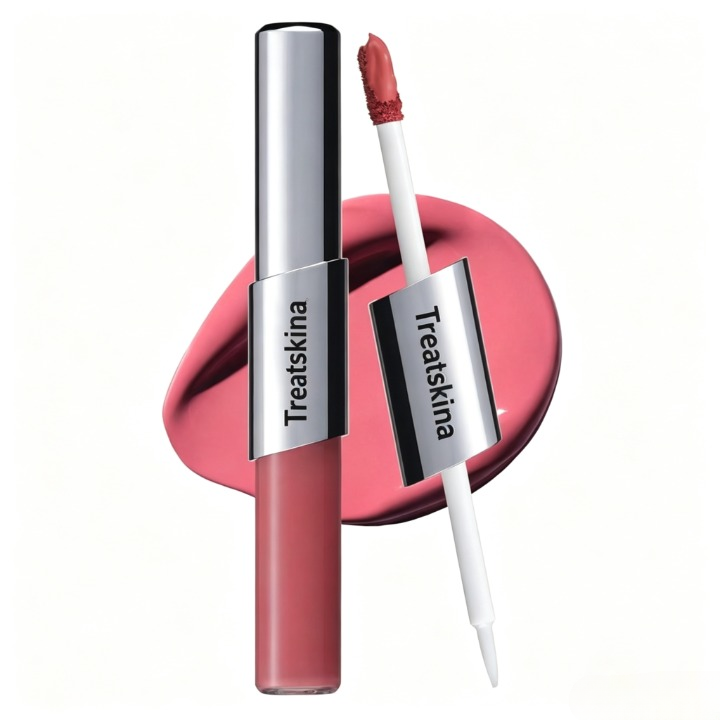 Perfect Twin Lip — Dual-Ended Liquid Lipstick with Velvet Matte Color and Glossy Shine
